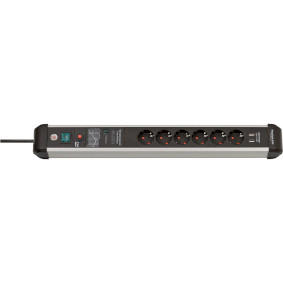 Prodlu�ovac� kabel Premium-Protect-Line 60 000 A s p�ep�ovou ochranou a 6cestn�m USB 3m H05VV-F 3G1,5 - zv�t�it obr�zek