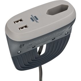 Zásuvka na pohovku Estilo s funkcí USB nabíjení (gauèová zásuvka s 1x Euro zásuvkou a 2x USB nabíjeèkou, zásuvka na postel s mon