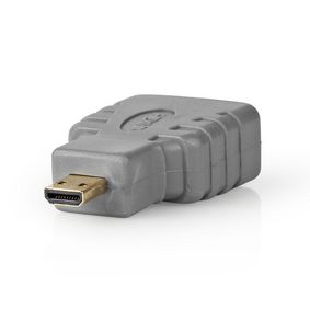 HDMI Adaptér | HDMI Micro Konektor - HDMI Zásuvka | Šedý