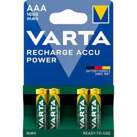 Dobíjecí Ni-MH baterie AAA | 1.2 V | 1000 mAh | Pøednabité | 4-Blistrová karta