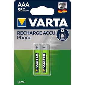 Dobíjecí Ni-MH baterie AAA | 1.2 V | 550 mAh | Pøednabité | 2-Blistrová karta