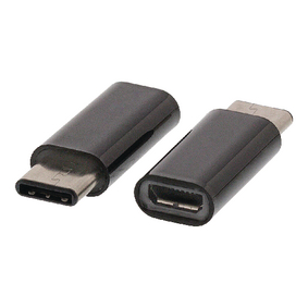 Adaptér USB 2.0 USB-C Zástrèka - USB Micro B Zásuvka Èerná