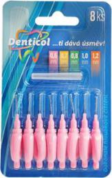 Denticol P01 vel. 0,6mm, mezizubn kartek splochou rukojet, 8 + 8ks