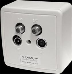 EET MAXIMUM zásuvka MX 700 2 x SAT/TV/Radio - koncová - zvìtšit obrázek