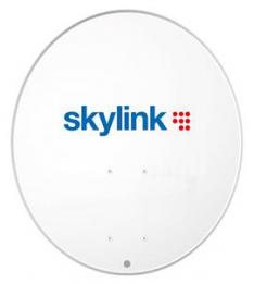 TS parabola offset 80 Fe Economy line bílá logo Skylink - zvìtšit obrázek