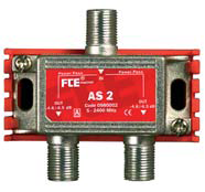 FTE rozbočovač AS 2, rozsah 5-2400 MHz, F-konektor