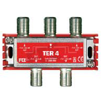 FTE rozbočovač TER 4, 5-1000 MHz