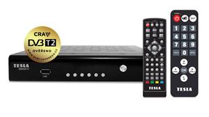 TESLA SENIOR T2 - set-top box DVB-T2 (H.265/HEVC), ověřeno CRA